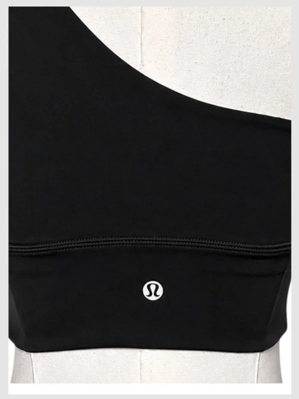 Lululemon Align Asymmetrical Bra Black One Shoulder Nulu S 4